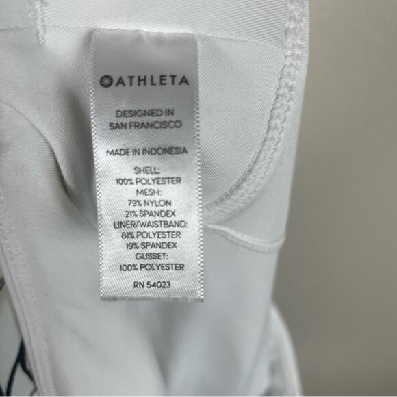 Athleta White Black Teal Floral Athletic Skort XL - Picture 7 of 7